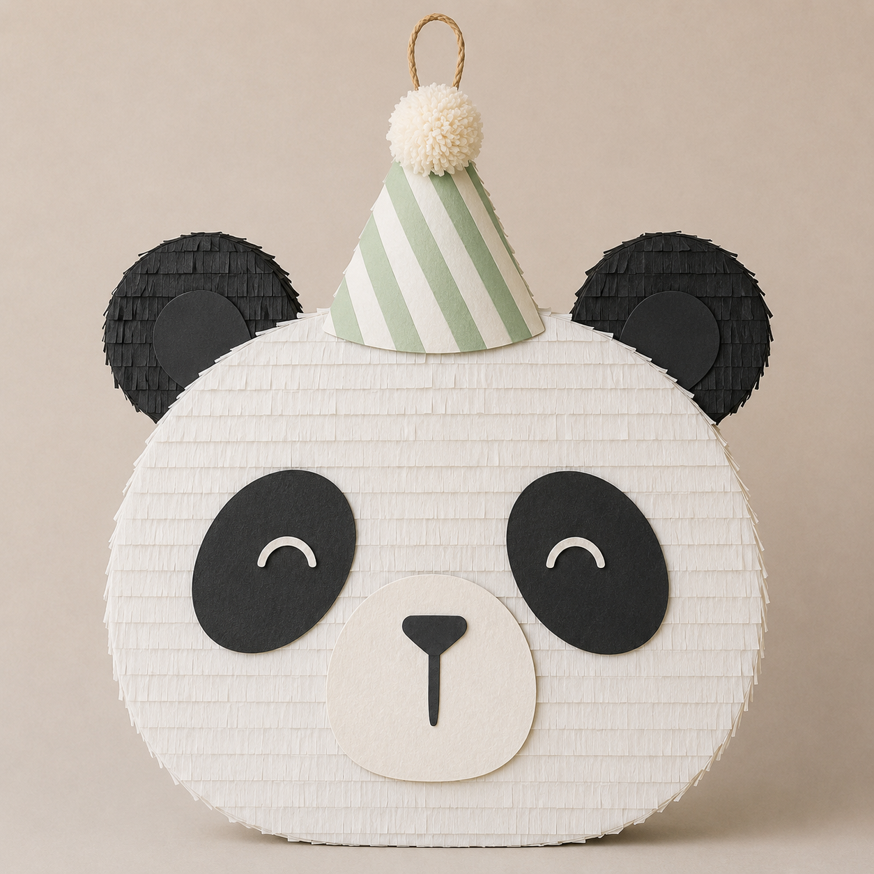 🐼 Party Panda Piñata – Handmade Panda Bear Party Decoration for Birthdays, Baby Showers & Gender-Neutral Celebrations