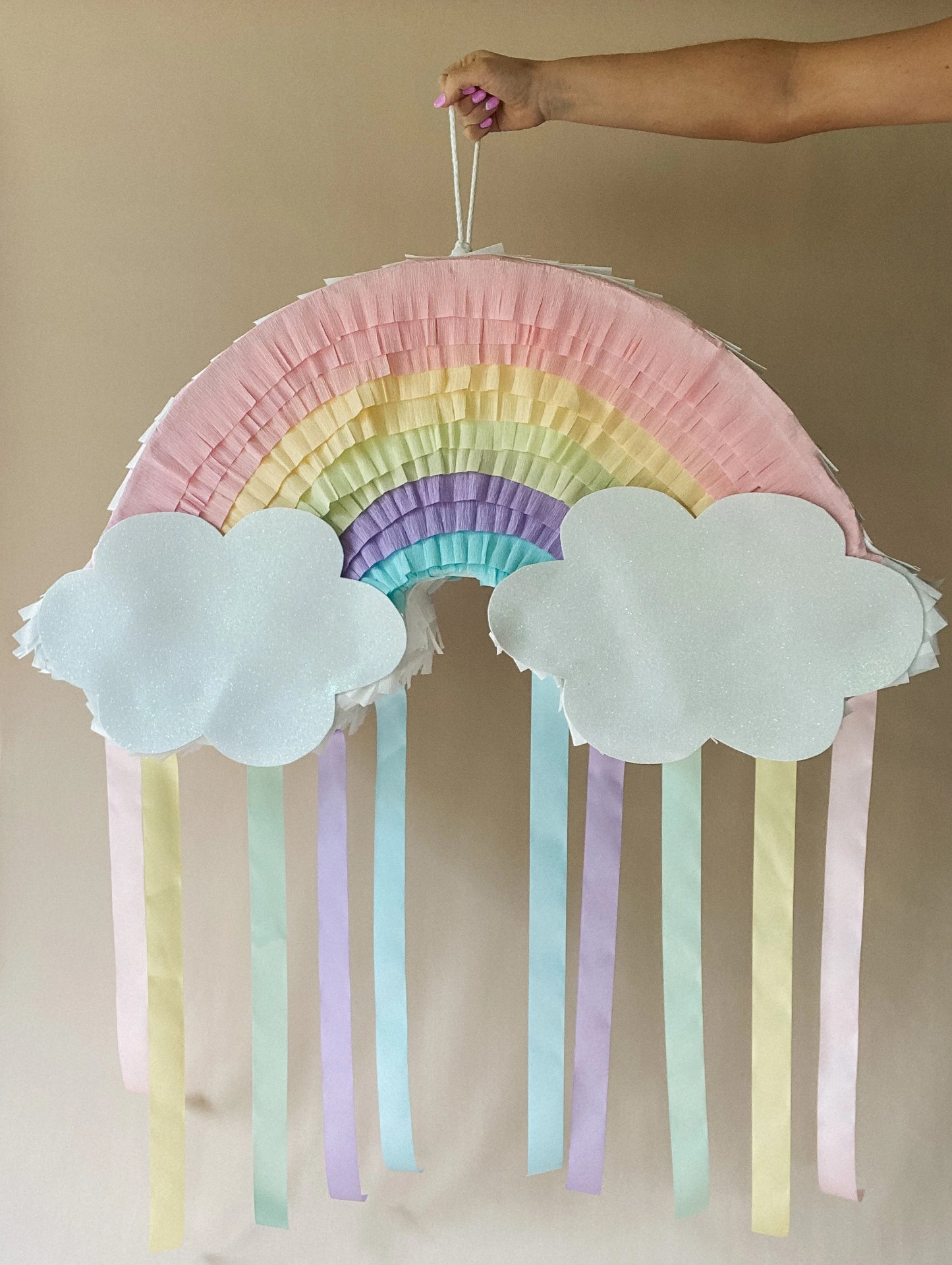 🌈Vibrant Rainbow Party Piñata - Colorful & Fun - Ideal for Birthdays and Joyful Events