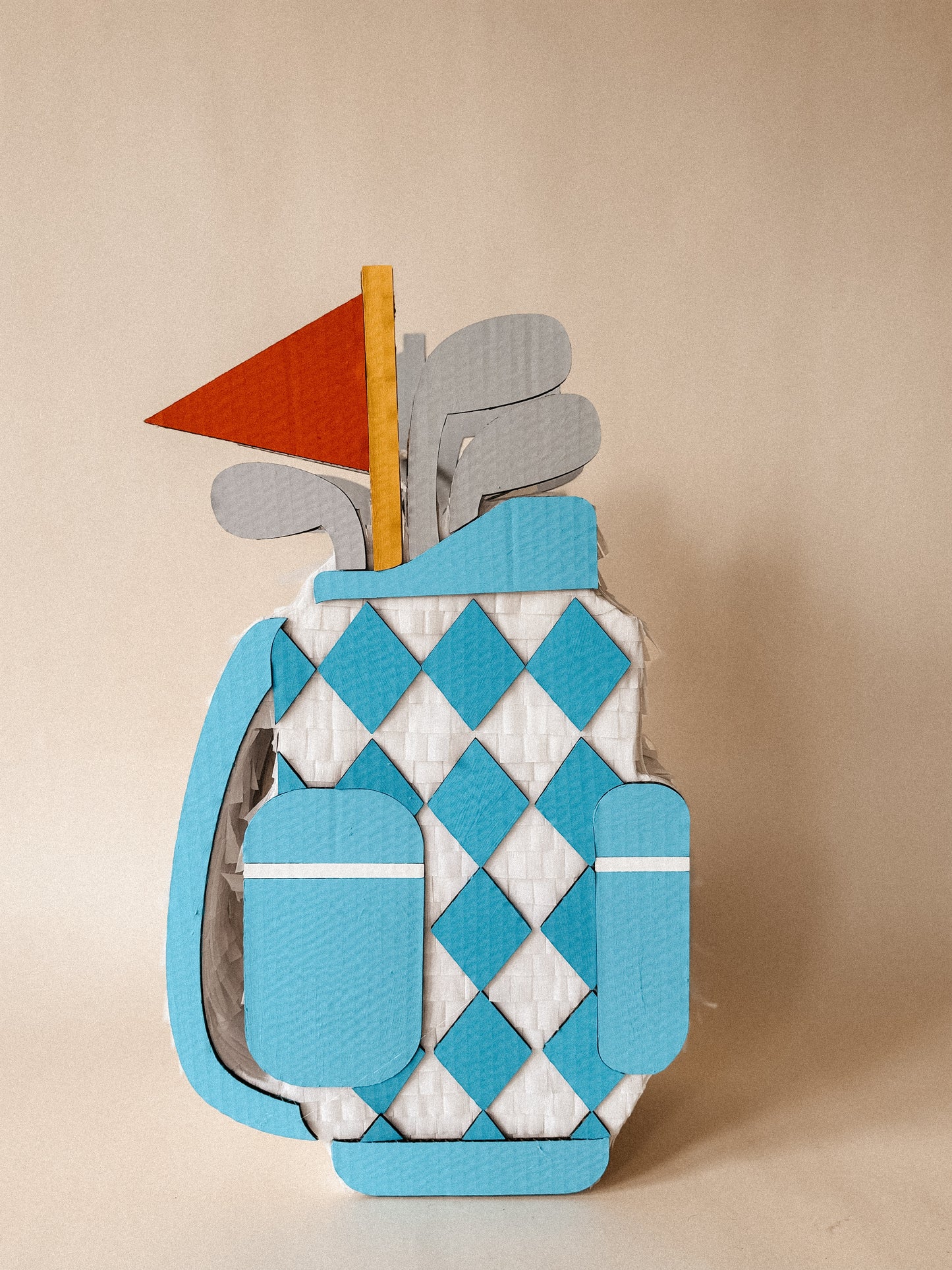 ⛳ Golf Bag Piñata – Handmade Sports Party Decoration for Golf Birthdays, Retirement Parties & Father's Day Celebrations