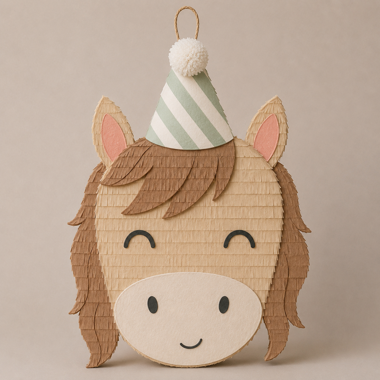 🐴 Party Pony Piñata – Handmade Horse Party Decoration for Birthdays, Farm Parties & Cowgirl-Themed Celebrations