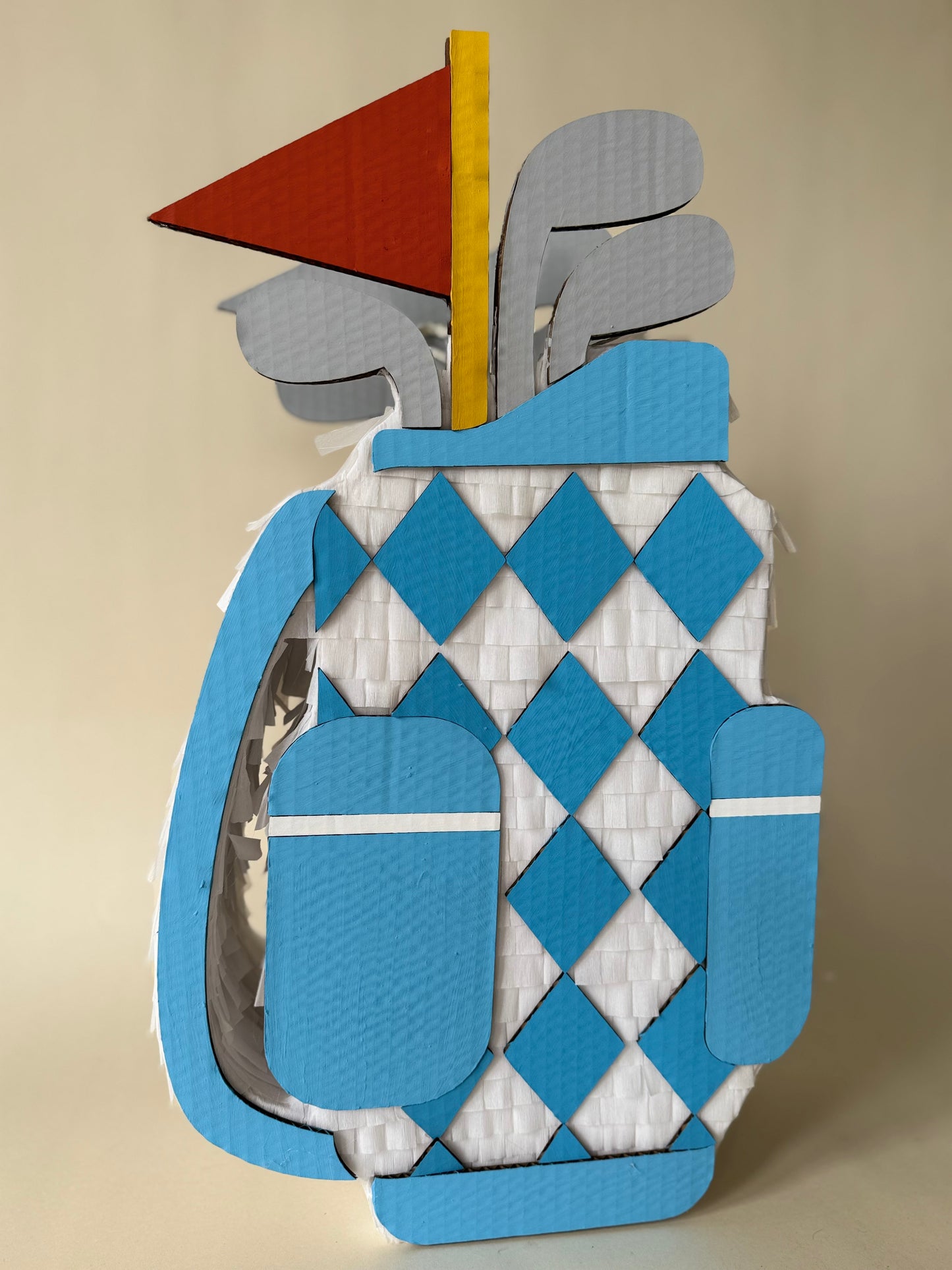 ⛳ Golf Bag Piñata – Handmade Sports Party Decoration for Golf Birthdays, Retirement Parties & Father's Day Celebrations