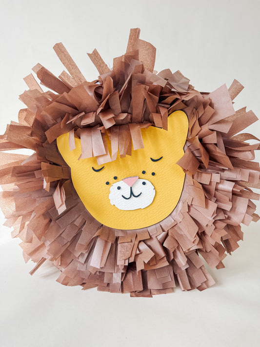 🦁 Leo the Lion Piñata – Handmade Lion Piñata for Safari Birthdays, Jungle Parties & Animal-Themed Celebrations
