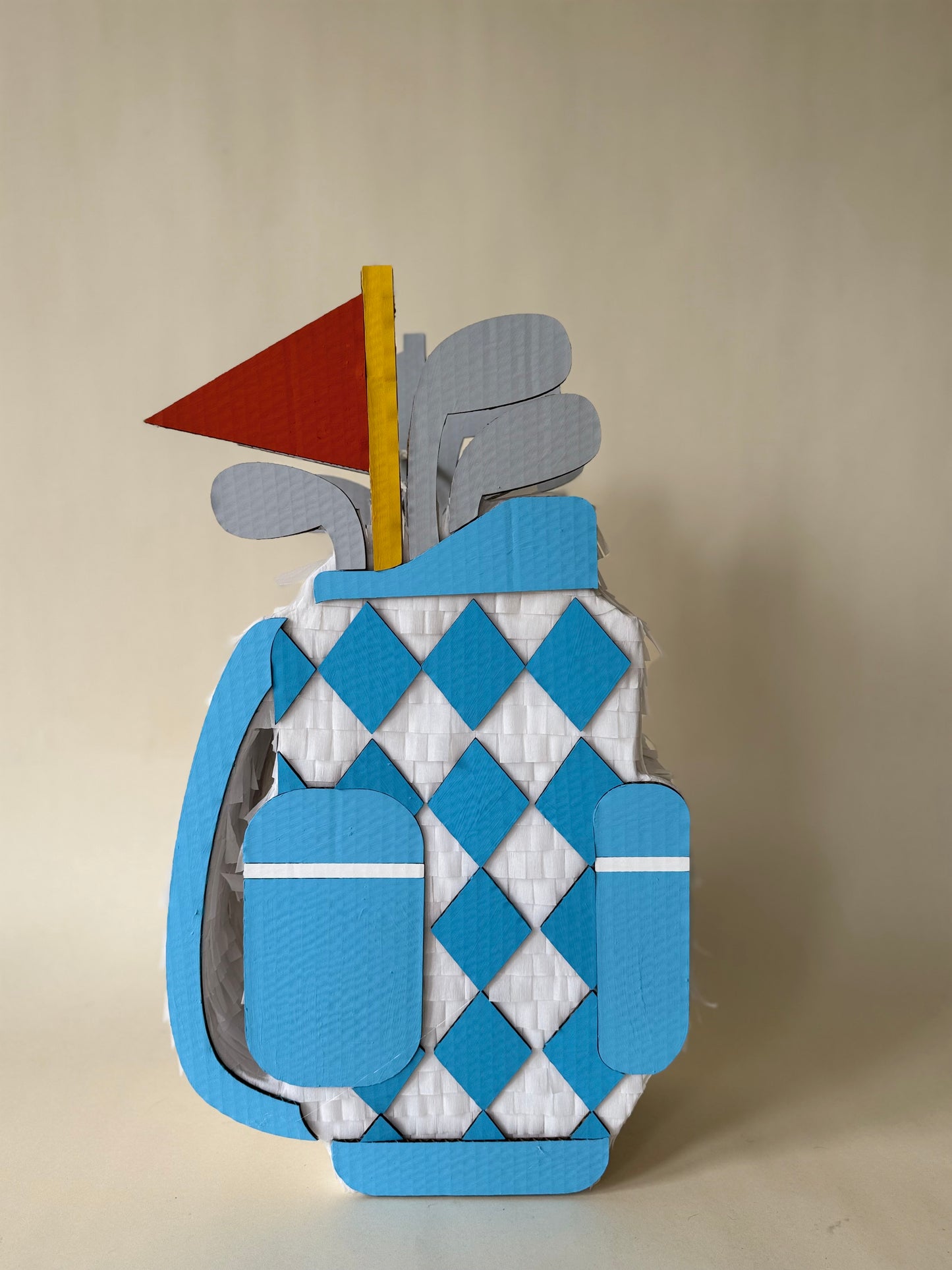 ⛳ Golf Bag Piñata – Handmade Sports Party Decoration for Golf Birthdays, Retirement Parties & Father's Day Celebrations