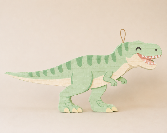 🦖 T-Rex Piñata – Handmade Green Dinosaur Party Decoration for Dino Birthdays & Jurassic-Themed Celebrations