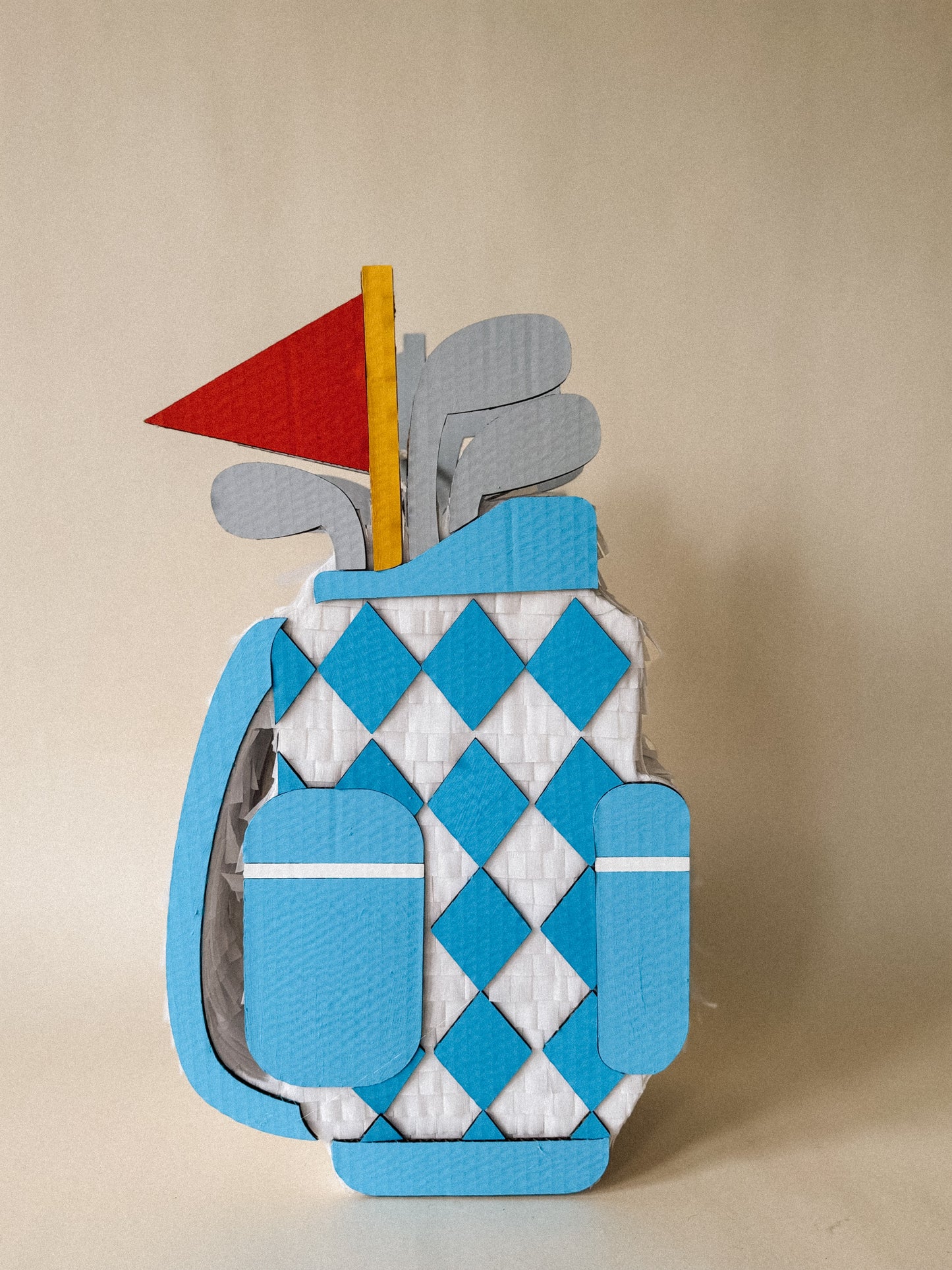 ⛳ Golf Bag Piñata – Handmade Sports Party Decoration for Golf Birthdays, Retirement Parties & Father's Day Celebrations