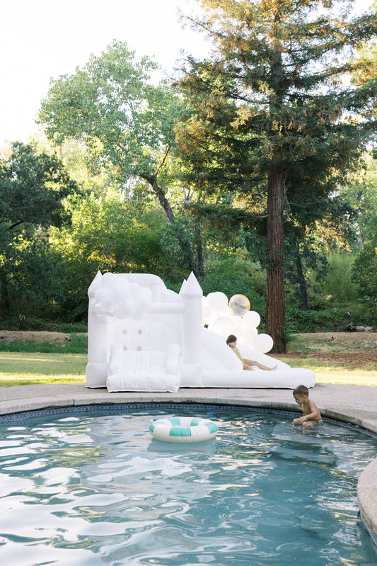 Mini Ella - White COMBO Bounce and Splash Water Slide