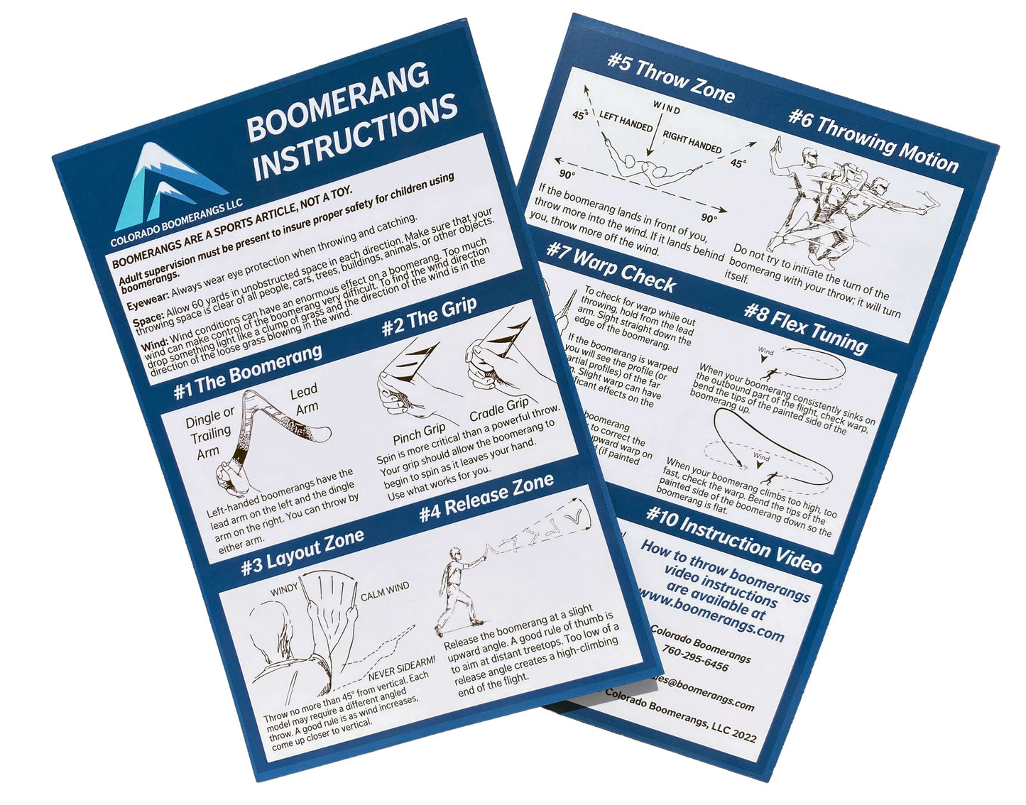Speed Racer Boomerangs - Terrific hobby boomerangs - great for kids and adults
