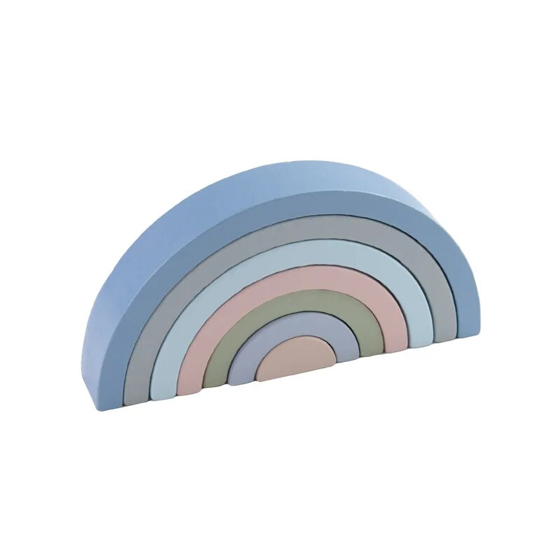 Small Wooden Rainbow  Arch Blocks