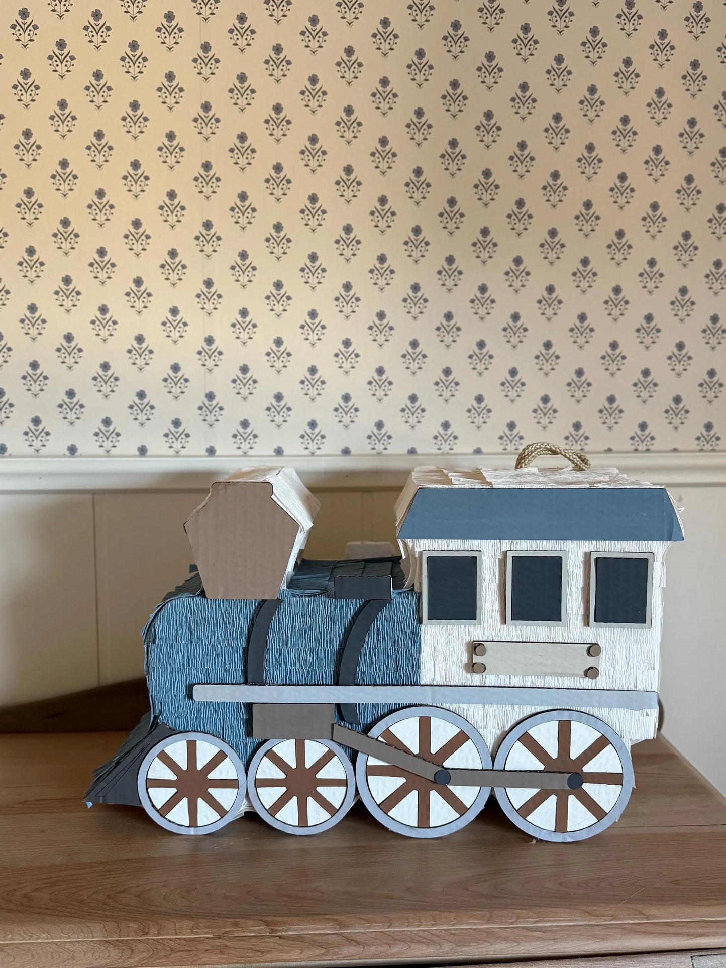 🚂 Train Piñata – Handmade Party Train Decoration, Candy Holder