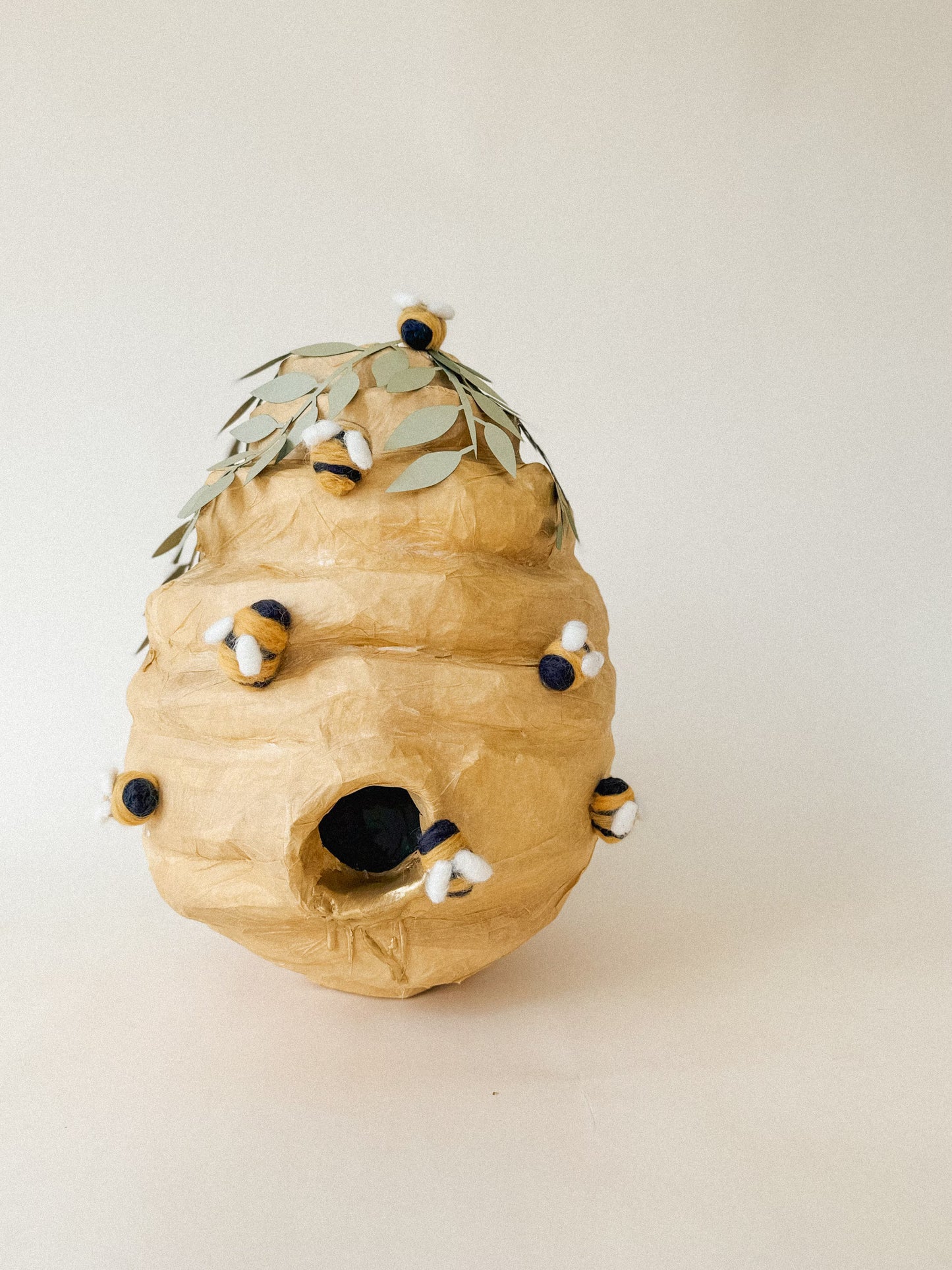 🐝 Honey Beehive Piñata – Handmade 24” Bee Party Decoration & Candy Holder