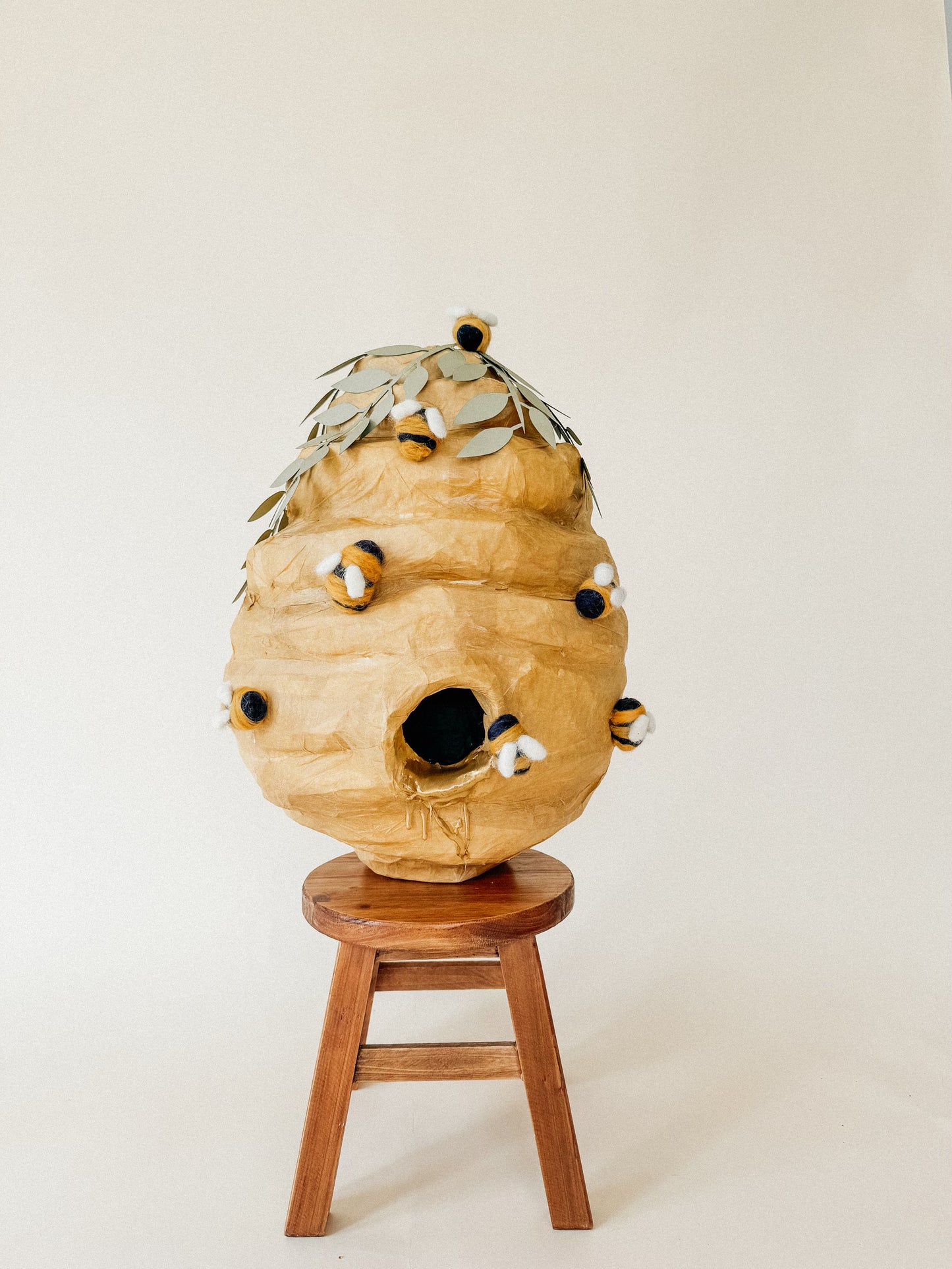 🐝 Honey Beehive Piñata – Handmade 24” Bee Party Decoration & Candy Holder