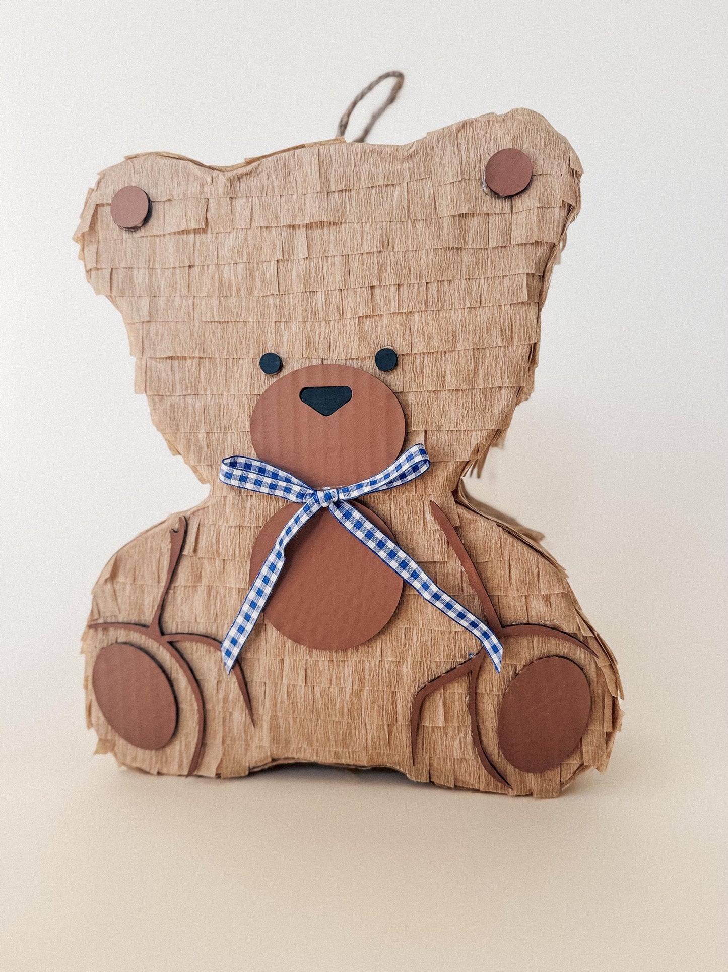 🧸 Small Teddy Bear Piñata – Handmade 12” Party Decoration for Baby Showers, Birthdays & Kids’ Celebrations
